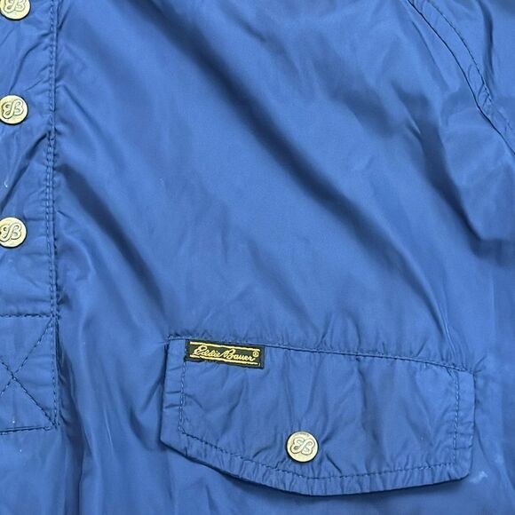 Vintage Eddie Bauer Bright Blue Windbreaker Pullover Jacket Size XL - Picture 8 of 13